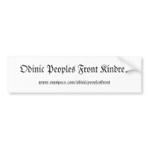 Odinic Peoples Front Kindred bumper sticker