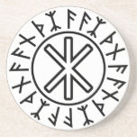 Odin's Protection No.2 (black) Coasters