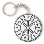 Odin's Protection No.2 (black) Key Chains
