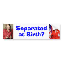 O'Donnell and Palin: Separated at Birth? bumper stickers