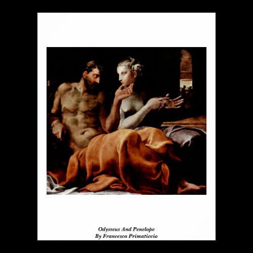 Odysseus And Penelope By Francesco Primaticcio Posters