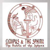 Oedipus & the Sphinx Print
