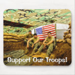 OEF Soldiers, Support Our Troops Mousepad