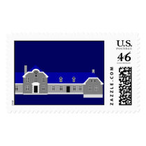 Oerumgaard Manor House - Grey postage by lonvig Oerumgaard Manor House - Grey postage