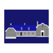 Oerumgaard Manor House - Grey postcards