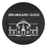 Oerumgaard Manor House - Logo Round Stickers