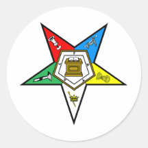 oes_chapter_clear round stickers