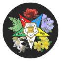 OES Floral Emblem sticker
