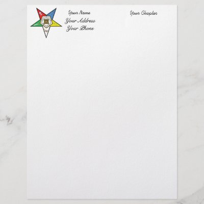 Stationery Letterhead on Oes Star Stationery Custom Letterhead From Zazzle Com