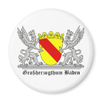 Of Baden seize mi writing Grand Duchy of bathing Refrigerator Magnets
