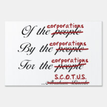 Of, By, For The Corps Yard Sign