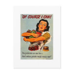 Of Course I Can! Vintage World War Two Postcard