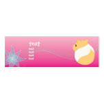 Of flowers and hamsters business card template