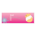 Of flowers and hamsters business cards by fantasian_angel Of flowers and hamsters business cards