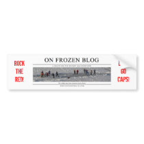 OFB Rock the Red Bumper Sticker bumper stickers by onfrozenblog OFB Rock the Red Bumper Sticker bumper stickers