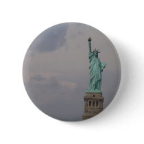 Off Centered Statue of Liberty Pinback Buttons