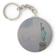 Off Centered Statue of Liberty Key Chain