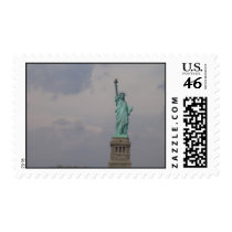 Off Centered Statue of Liberty Postage Stamp