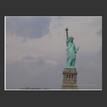 Off Centered Statue of Liberty postcards