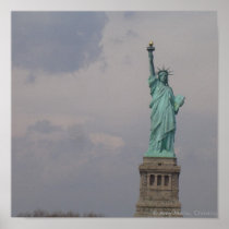 Off Centered Statue of Liberty Posters