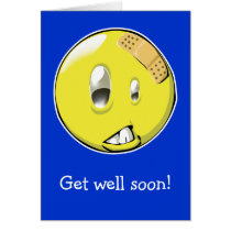artsprojekt, smiley, get well, sick, expression, Card with custom graphic design