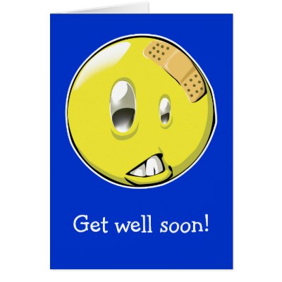 Buy e greeting cards get well - Off day smiley get well card