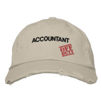 Off Duty Accountant embroidered hats