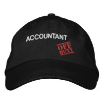 Off Duty Accountant Embroidered Hat