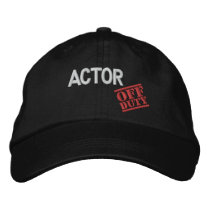 Off Duty Actor embroidered hats