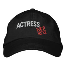 Off Duty Actress embroidered hats