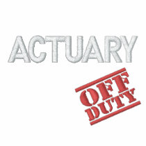 Off Duty Actuary embroidered shirts by NotWorking Off Duty Actuary embroidered shirts