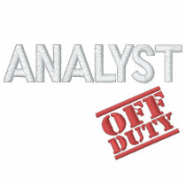 Off Duty Analyst embroidered shirts by NotWorking Off Duty Analyst embroidered shirts