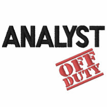 Off Duty Analyst embroidered shirts by NotWorking Off Duty Analyst embroidered shirts