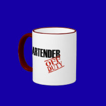 Off Duty Bartender mugs