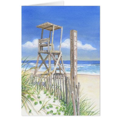 Off Duty Greeting Card by BarbaraBayerArt