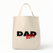 Off Duty Dad (Blk) bags by TeeZazzle Off Duty Dad (Blk) bags