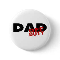 Off Duty Dad (Blk) buttons