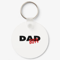 Off Duty Dad (Blk) keychains by TeeZazzle Off Duty Dad (Blk) keychains
