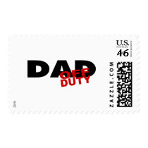 Off Duty Dad (Blk) postage