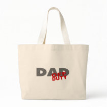 Off Duty Dad (Red) bags by TeeZazzle Off Duty Dad (Red) bags