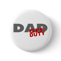 Off Duty Dad (Red) buttons