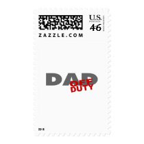 Off Duty Dad (Red) postage