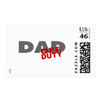 Off Duty Dad (Red) postage