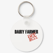 OFF DUTY DAIRY FARMER LIGHT keychains by NotWorking OFF DUTY DAIRY FARMER LIGHT keychains
