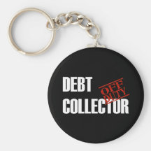 OFF DUTY DEBT COLLECTOR DARK KEY CHAIN