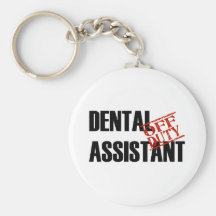 OFF DUTY DENTAL ASSISTANT LIGHT KEYCHAIN