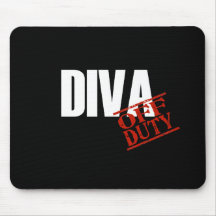 OFF DUTY DIVA DARK MOUSE PAD