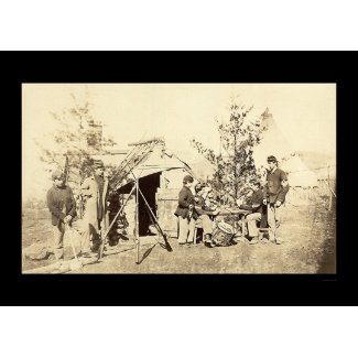 Off Duty Drummer Boys Playing Cards 1862 card