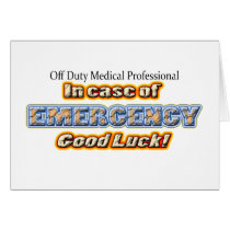 Off Duty EMERGENCY cards