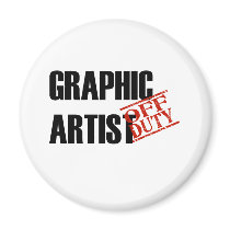 OFF DUTY GRAPHIC ARTIST LIGHT magnets